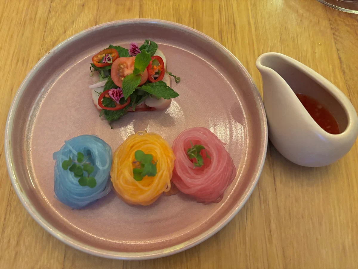 Rainbow Glass Noodles with Lobster