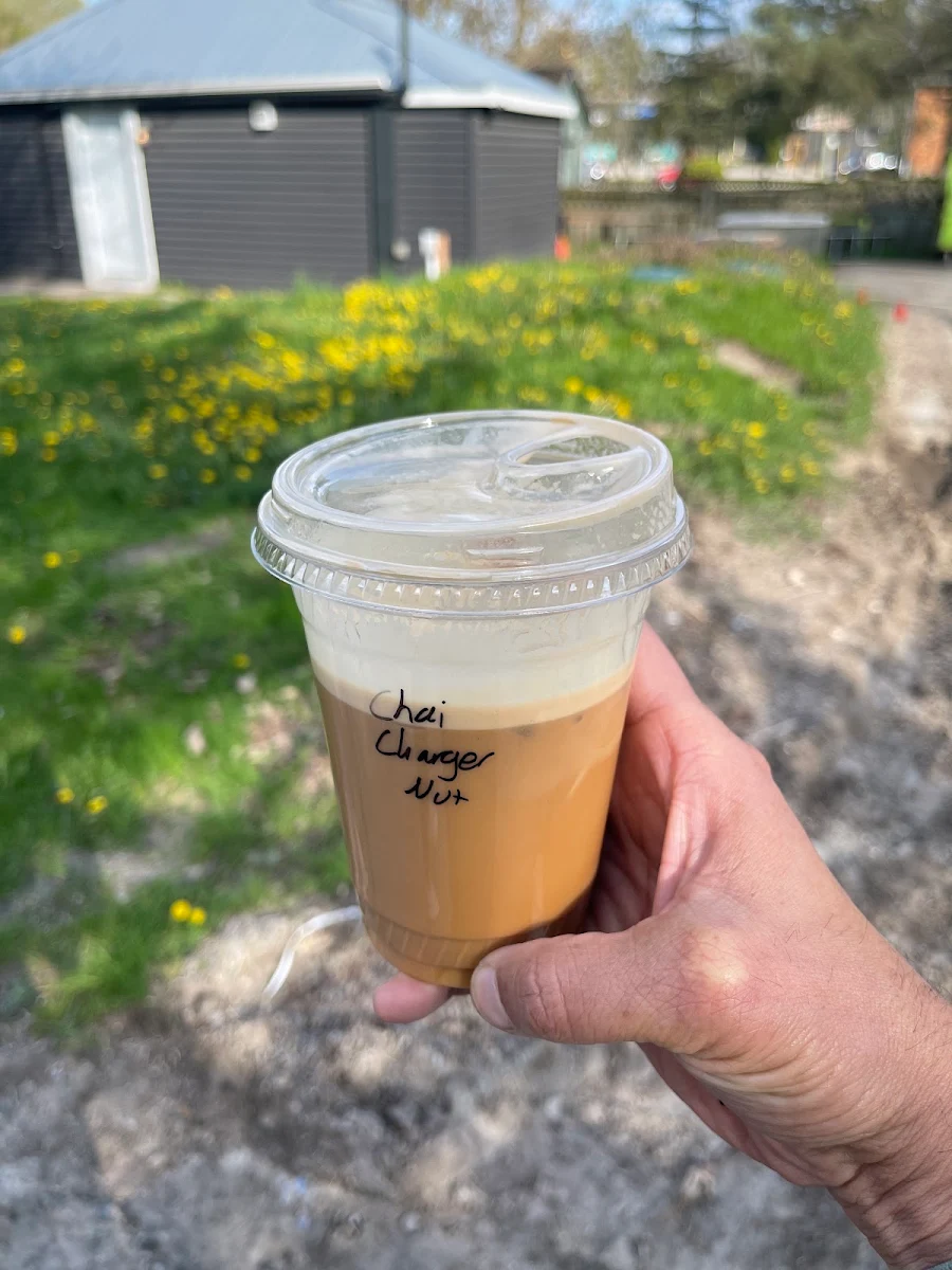 Vegan Chai Latte with Ginger Shot
