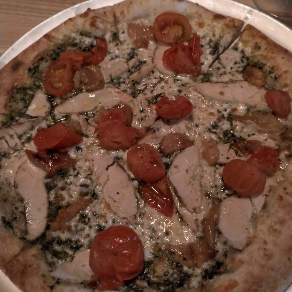 Chicken Pesto Pizza