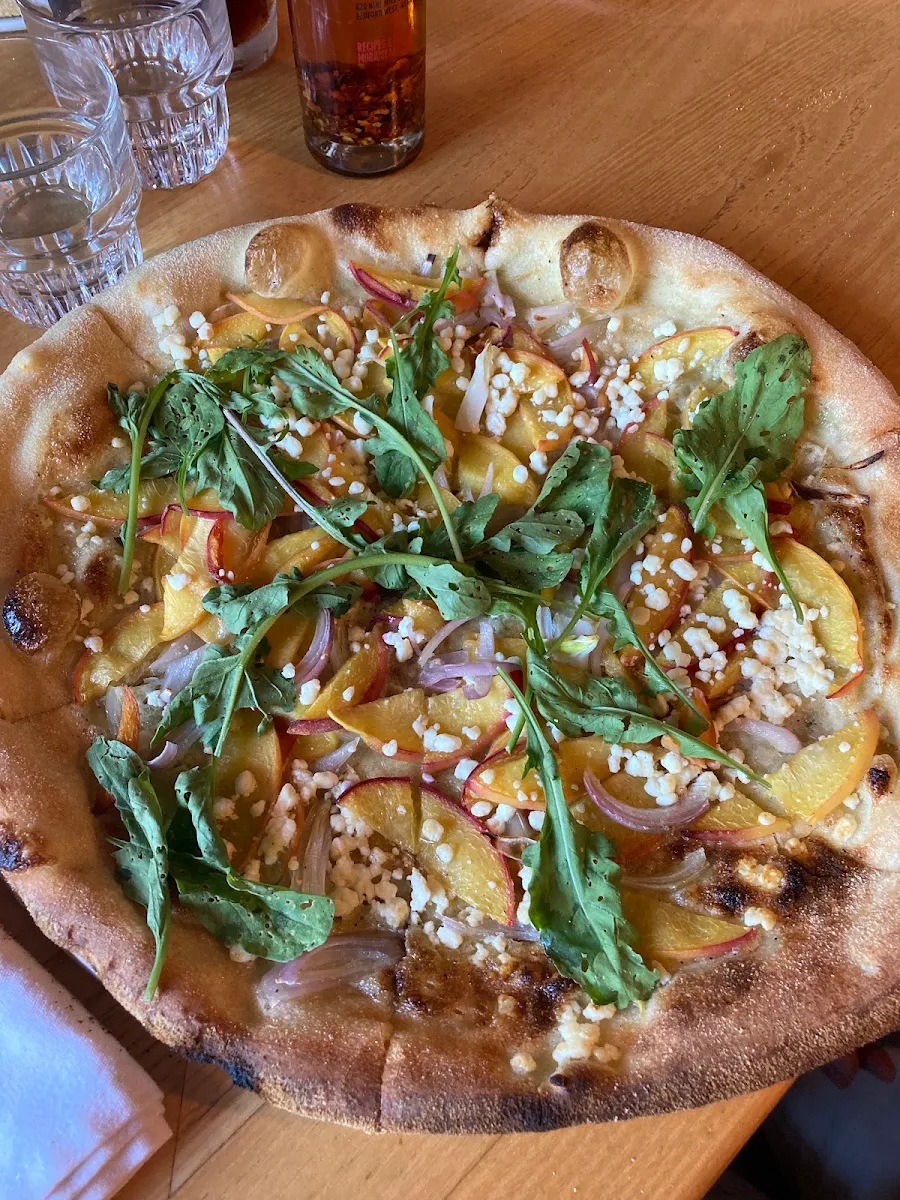 Peach Pizza