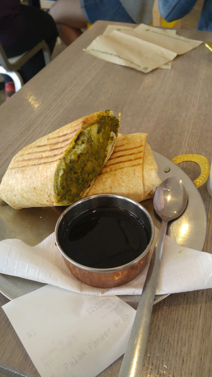 Palak Paneer Wrap