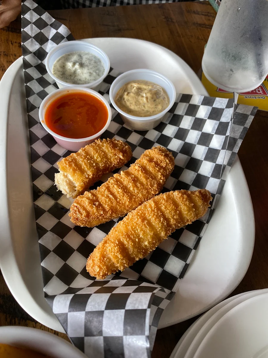 Chicken Strips with Hot Sauce