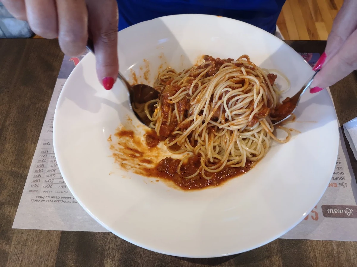Assiette Spaghetti, Restaurant Normandin Roberval