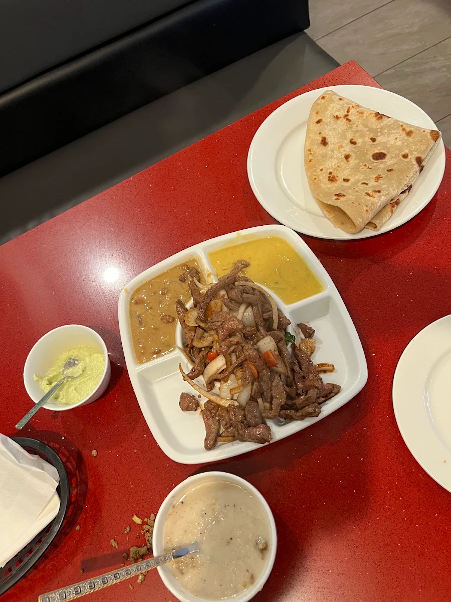 Beer Liver and Chapati with Beans and Oatmeal