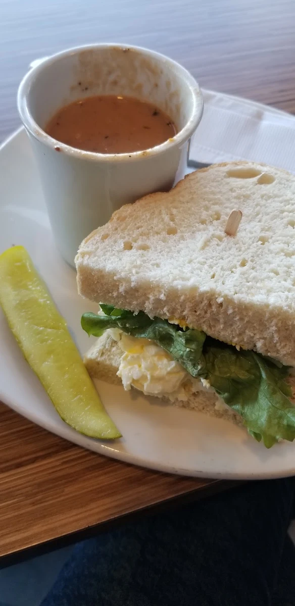 Egg Salad Sandwich and Sundried Tomato Soup