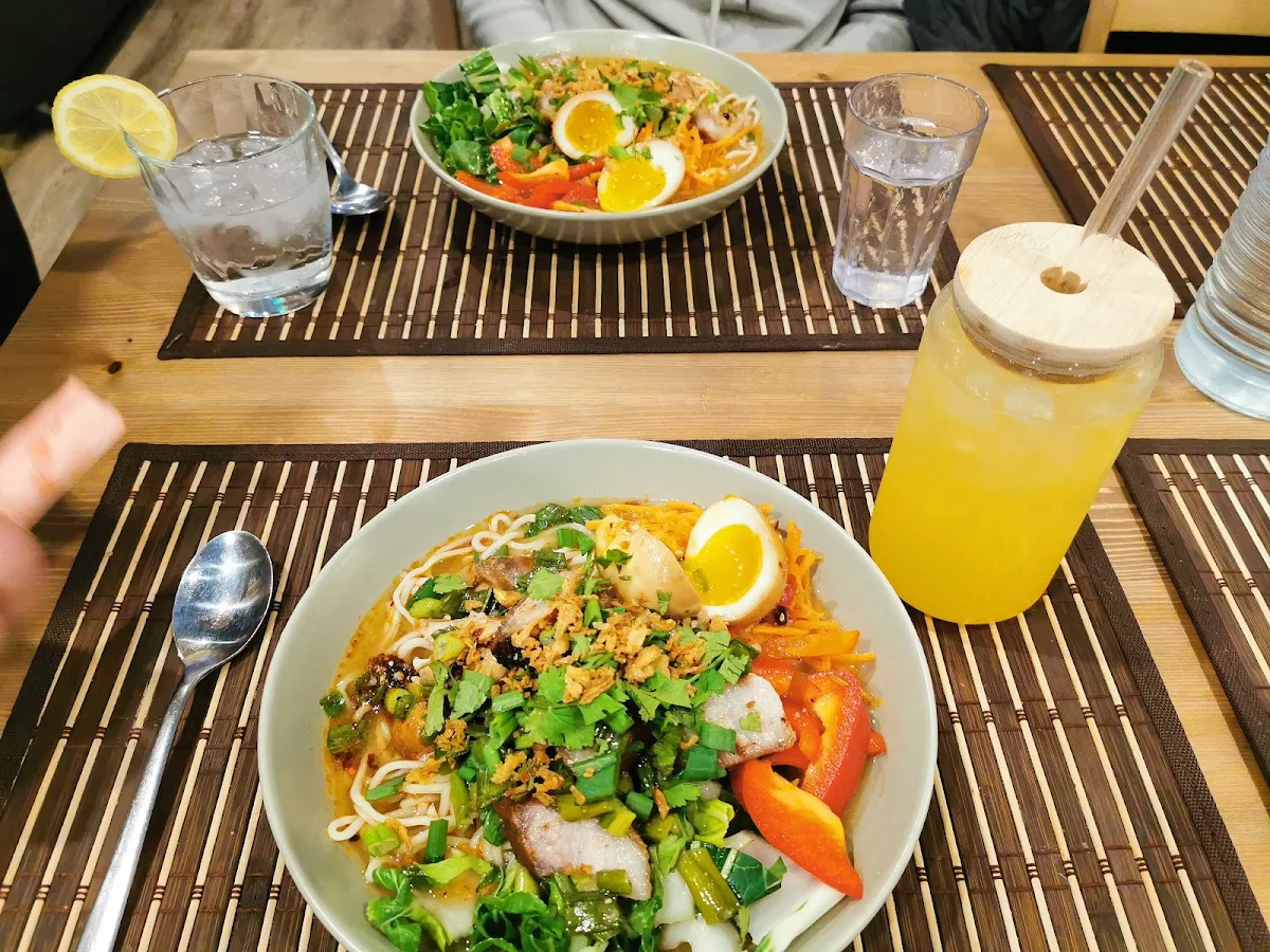 Chicken Ramen Bowl with Korean Marinated Egg