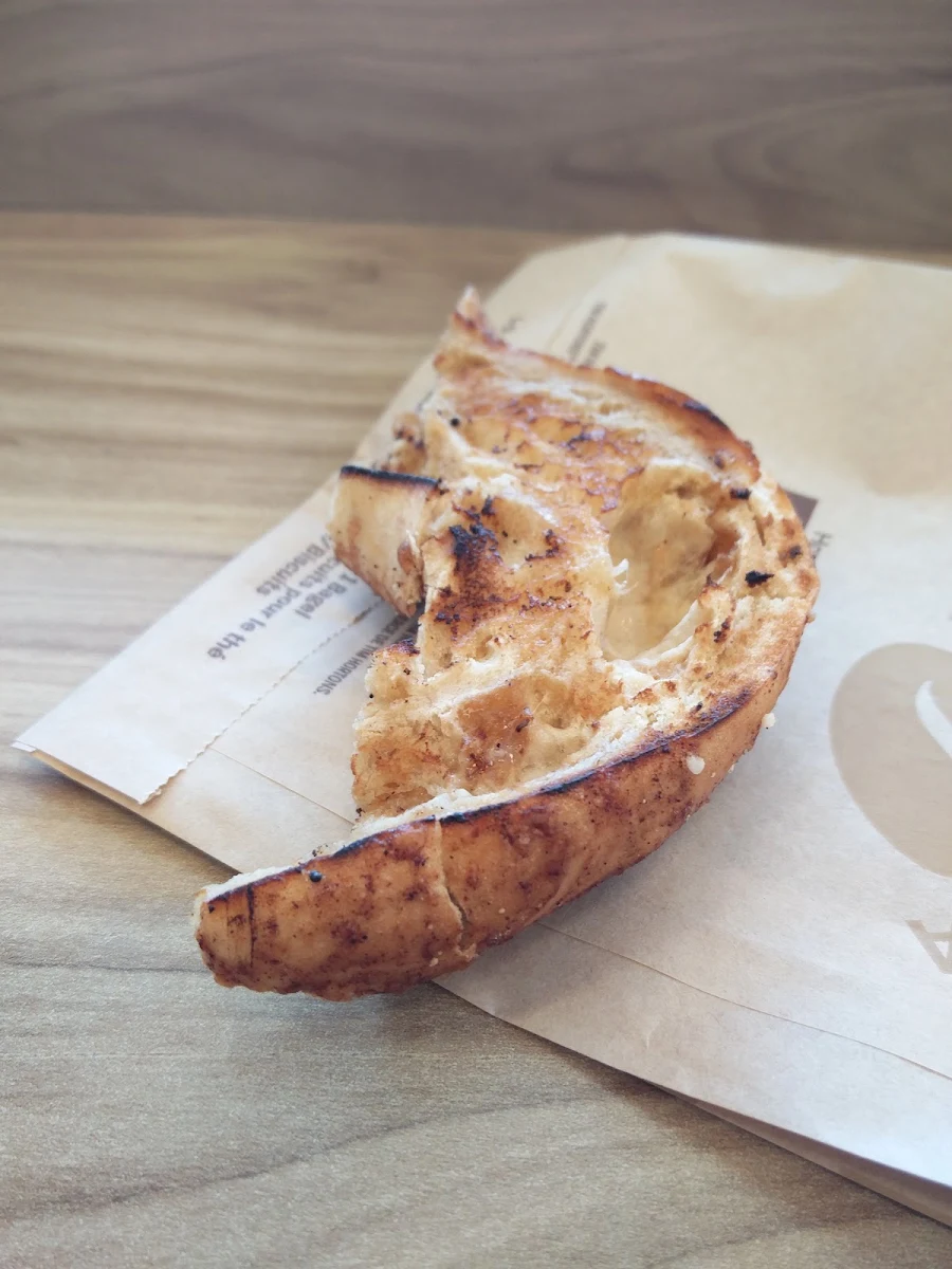 Cinnamon Bagel with Butter