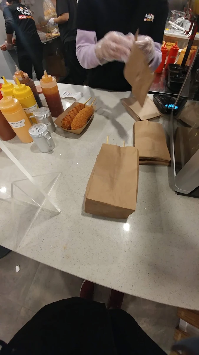 Mozzarella Sticks with Half Hot Dog and Jumbo Hot Dog