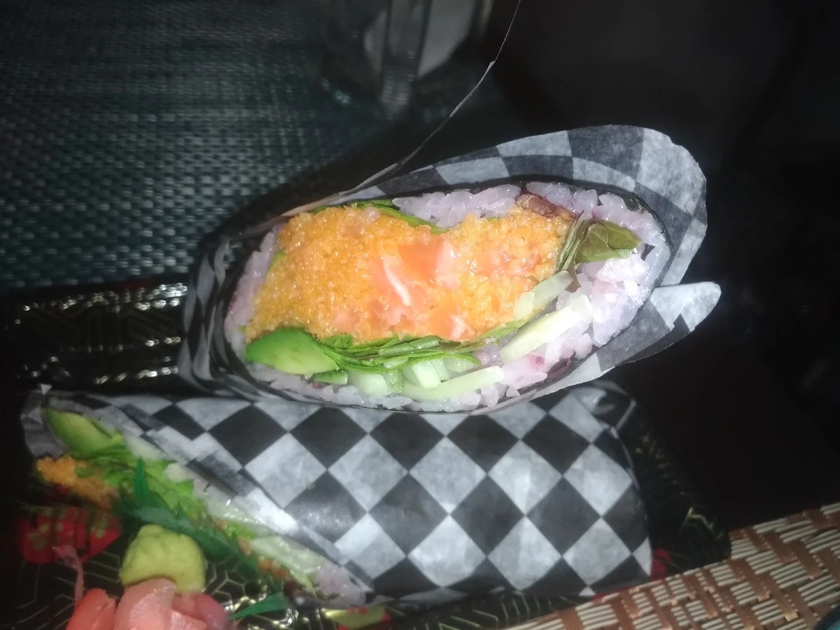 Spicy Salmon Burrito