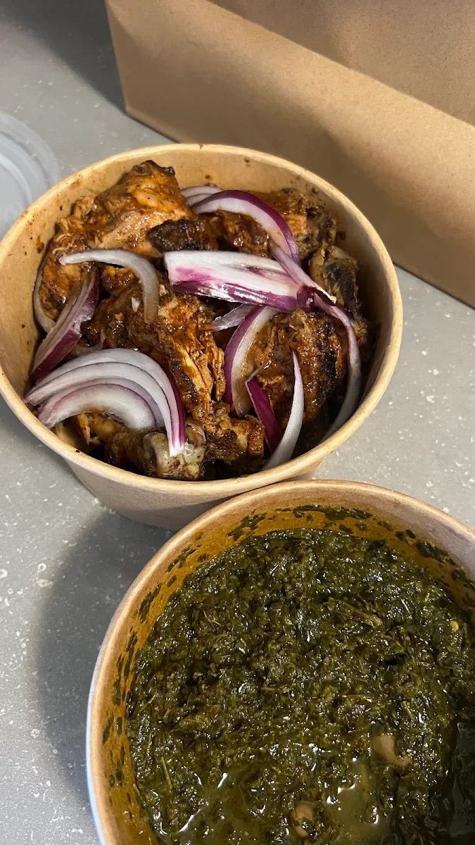 Grilled Chicken and Pondu
