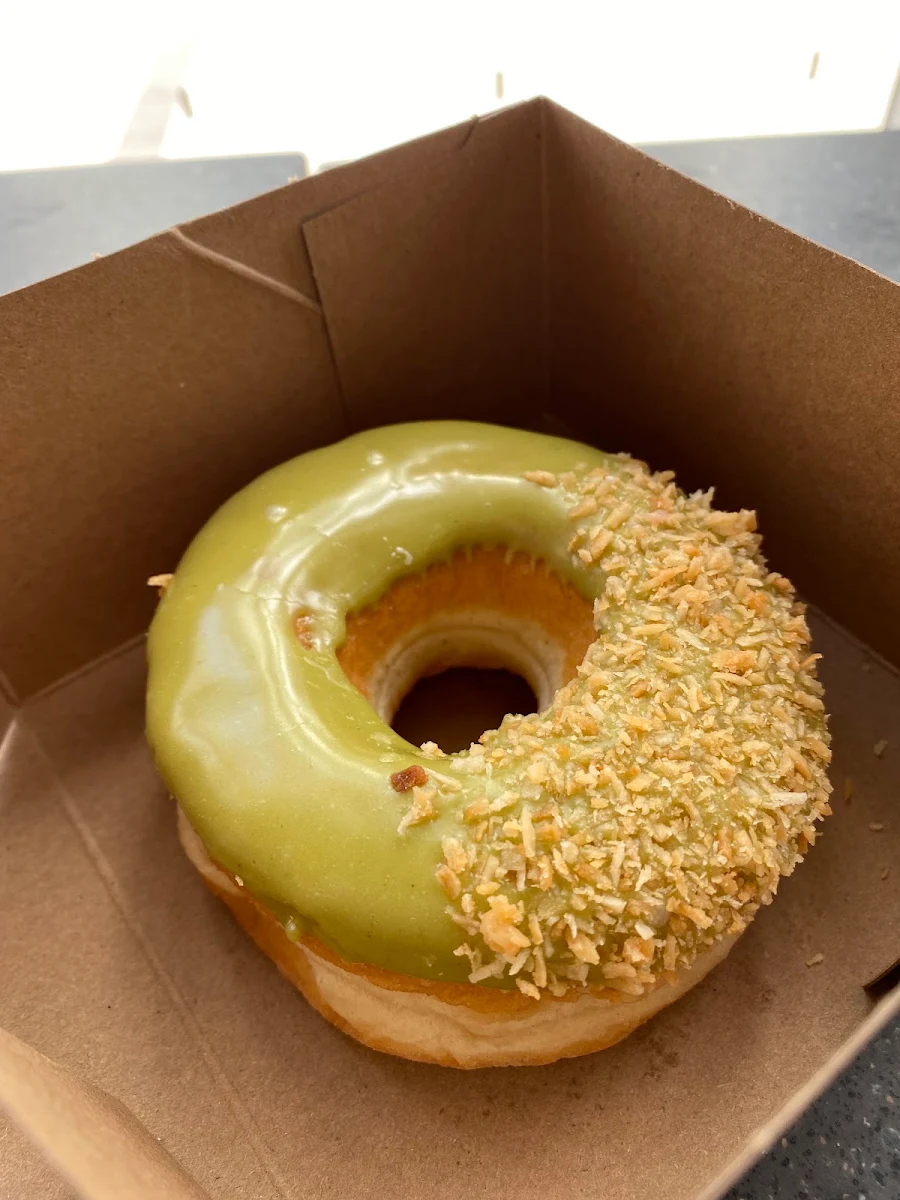 Matcha with Toasted Coconut Dream Donut