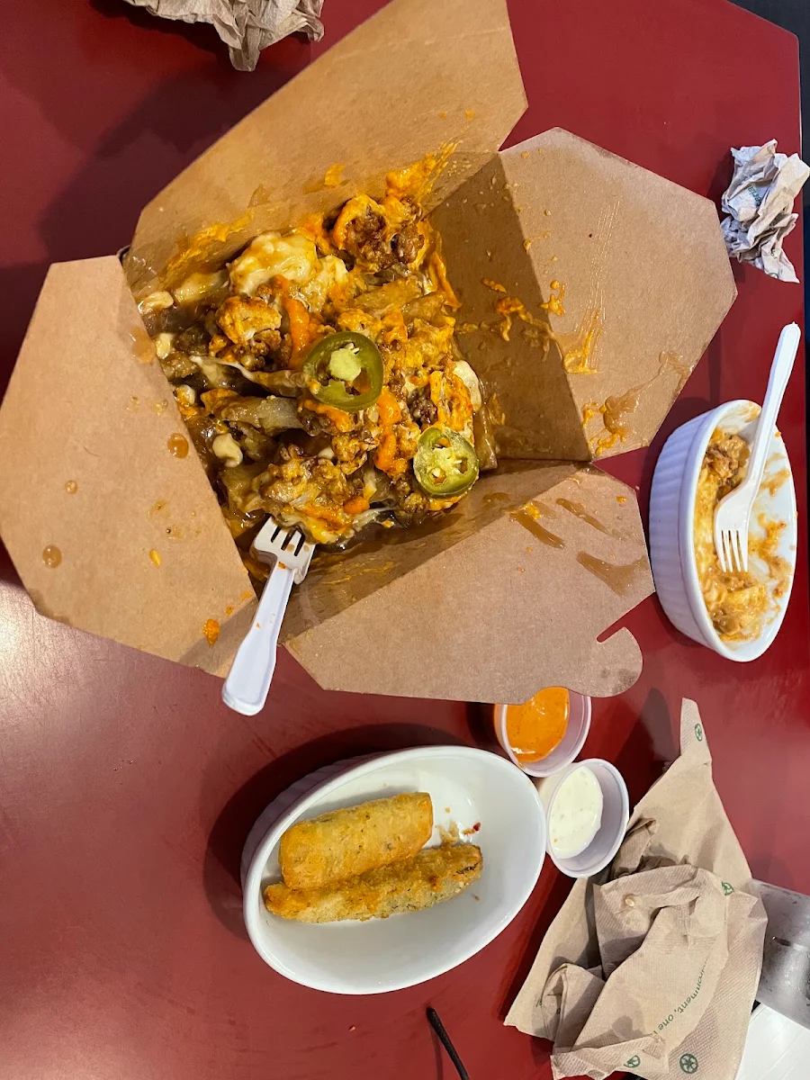 Veggie Poutine, Big H Shawarma & Poutine