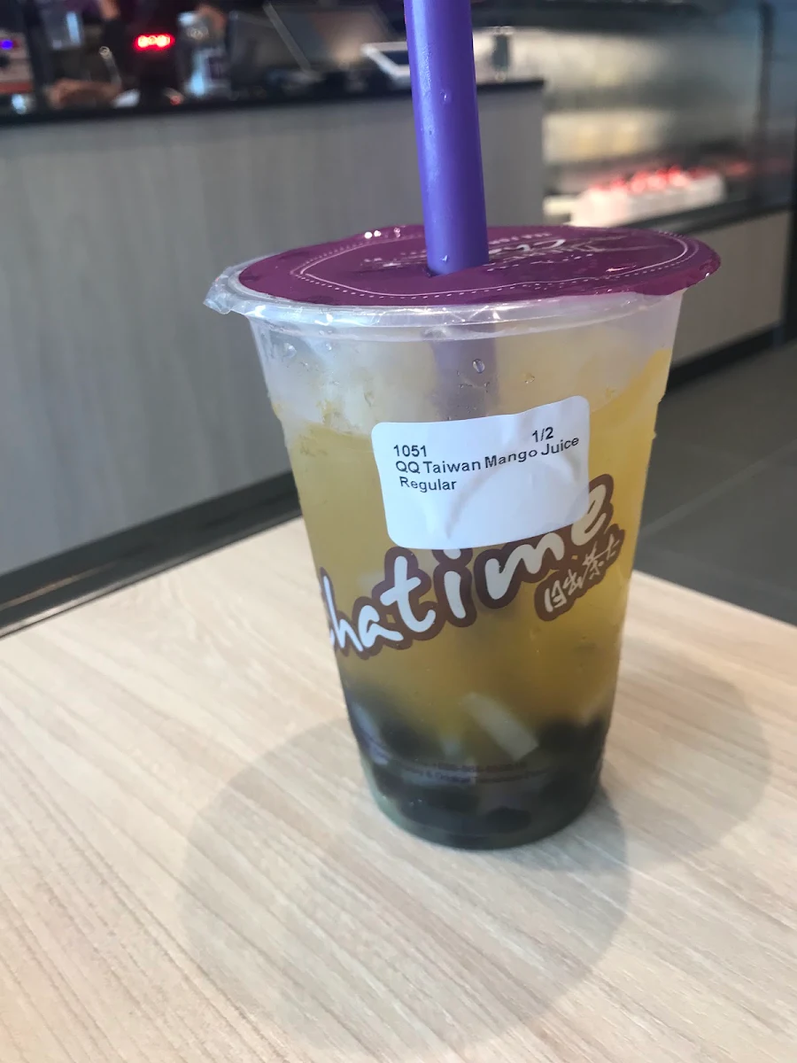 Taro Milk Tea and Mango Green Tea
