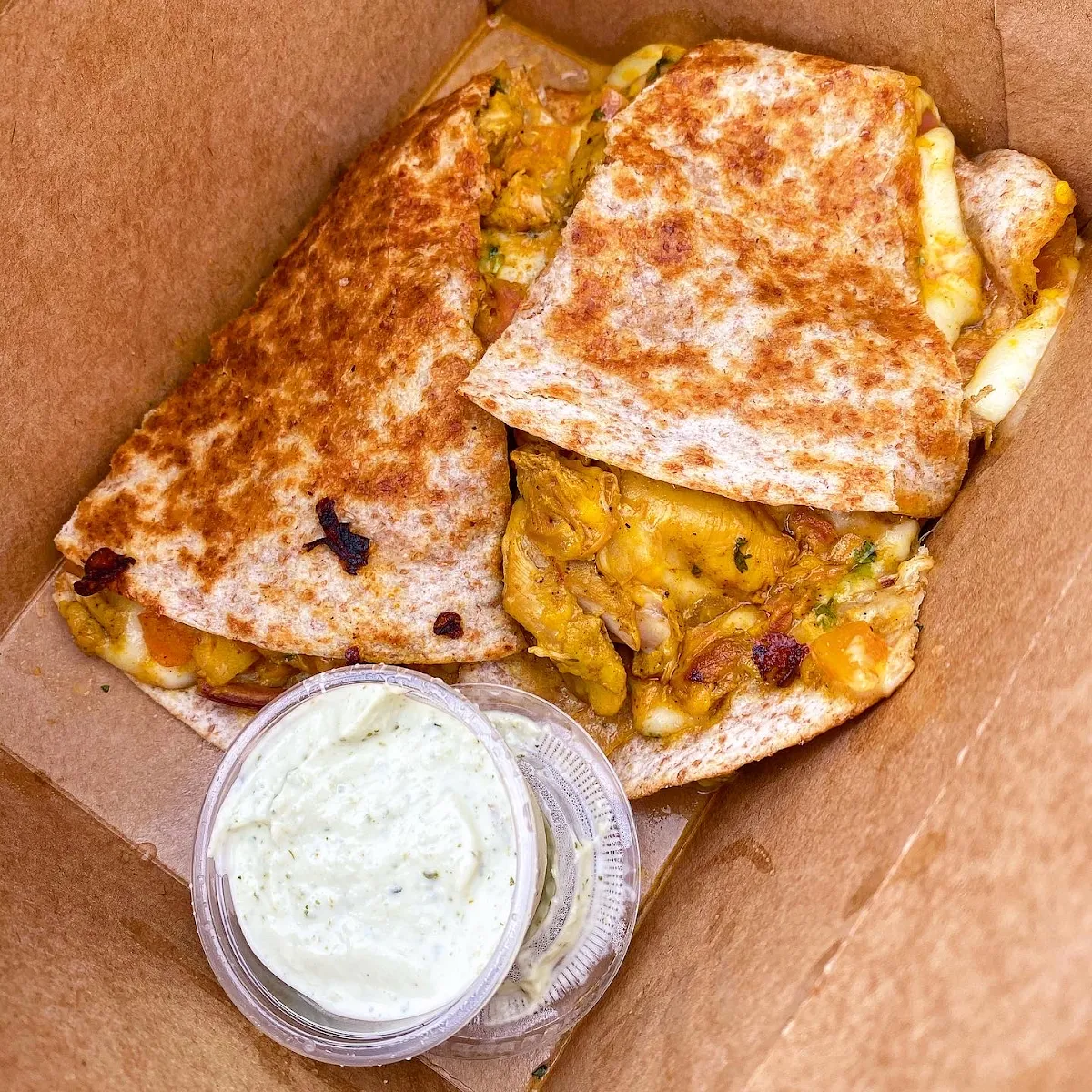 Curry Chicken Quesadilla