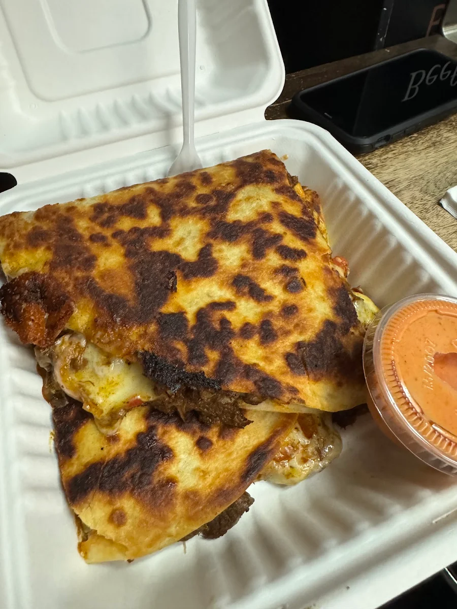 Curry Goat Quesadilla