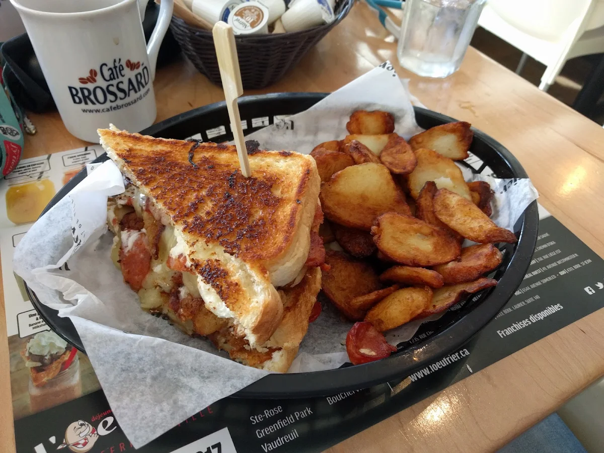 Sloppy Grilled Cheese Sandwich