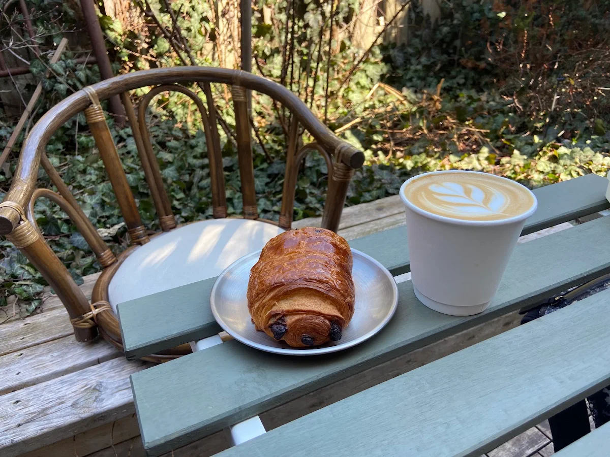 Cappuccino and Pain Au Chocolate