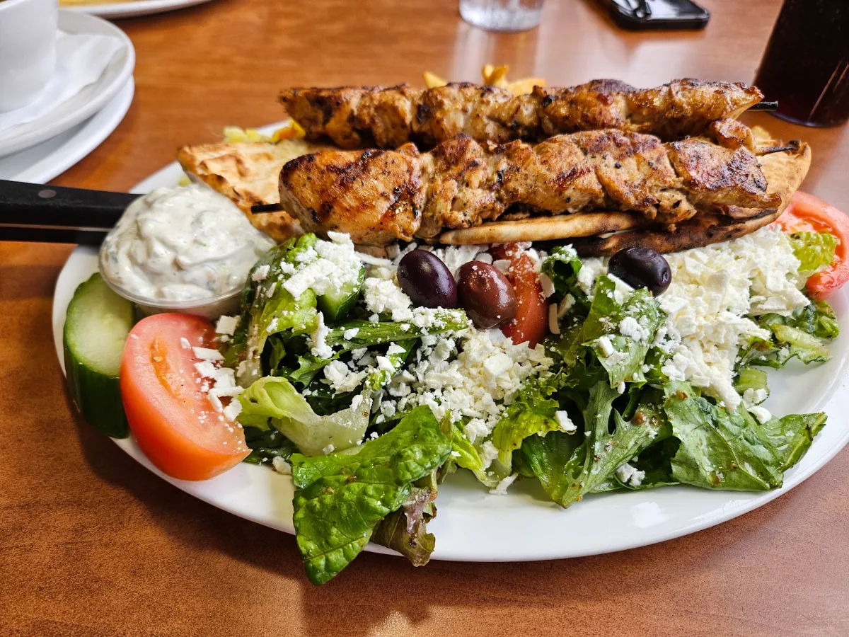 Chicken Souvlaki Platter