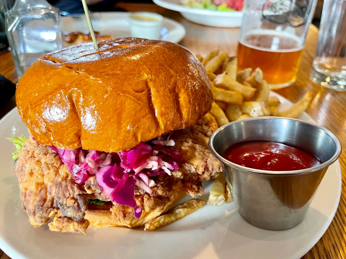 Buttermilk Fried Chicken Sandwich and Fries