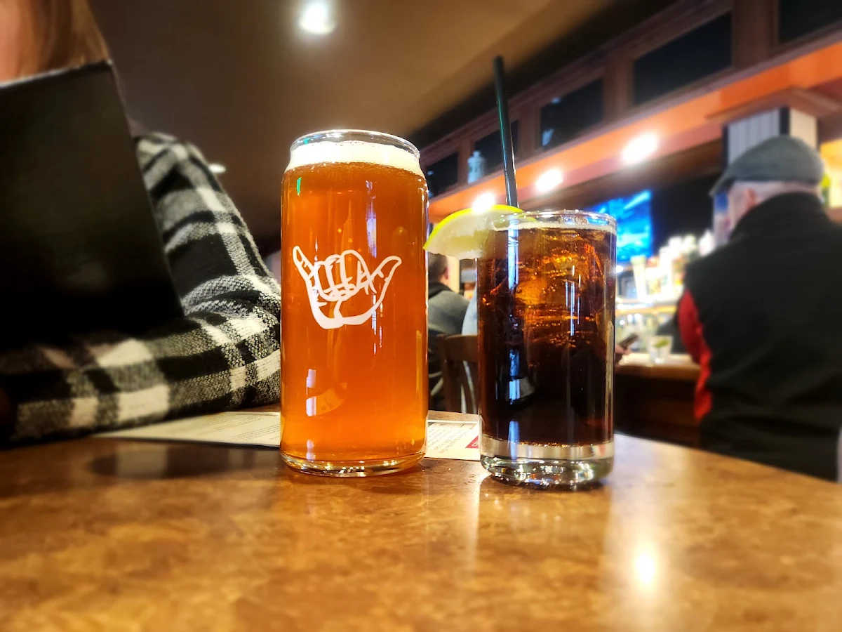 Prince Eddie's Cream Ale and a Rye and Coke