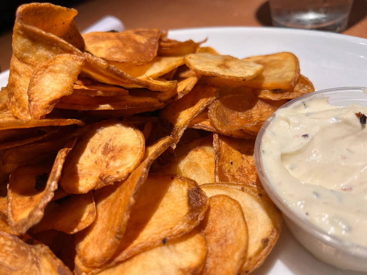 Homemade Chips and Dipping Sauce