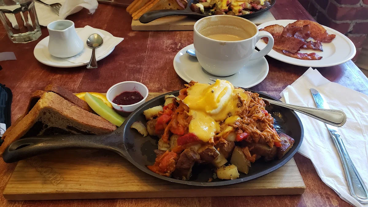 Pulled Pork Skillet Pork Is Smoked in House