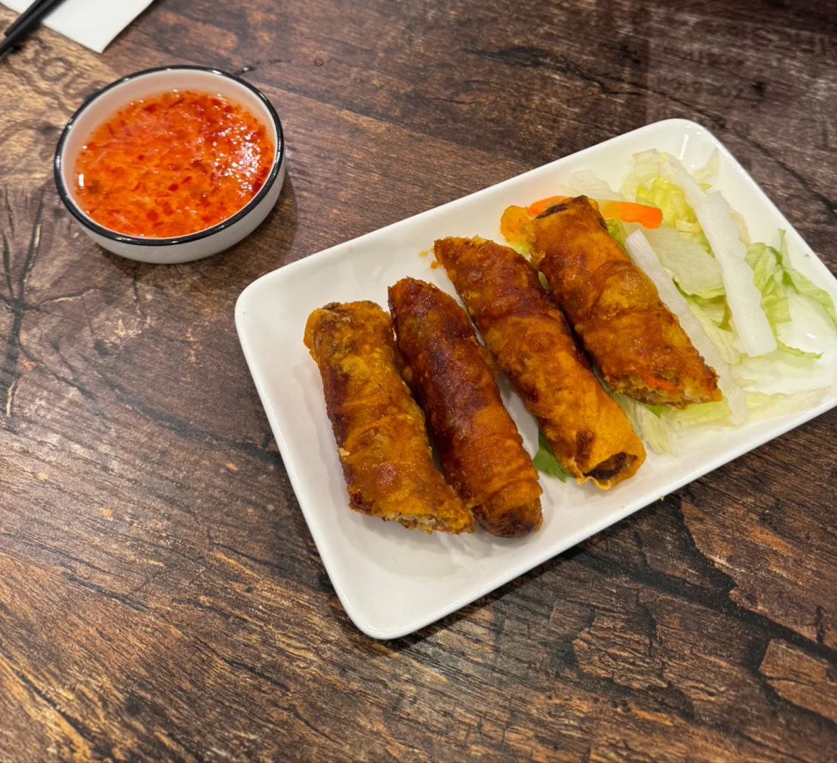 Crispy Spring Rolls, Nha Toi Boutique Café