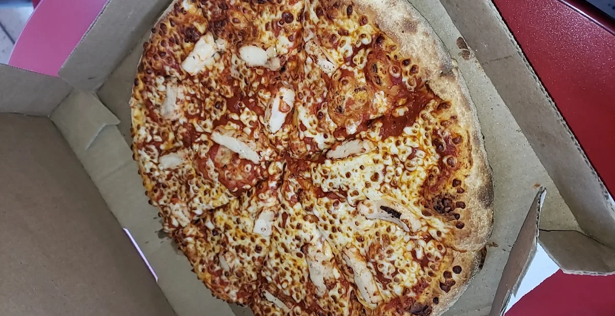 Carryout Medium 1 Topping Chicken Pizza 5 99 Tax