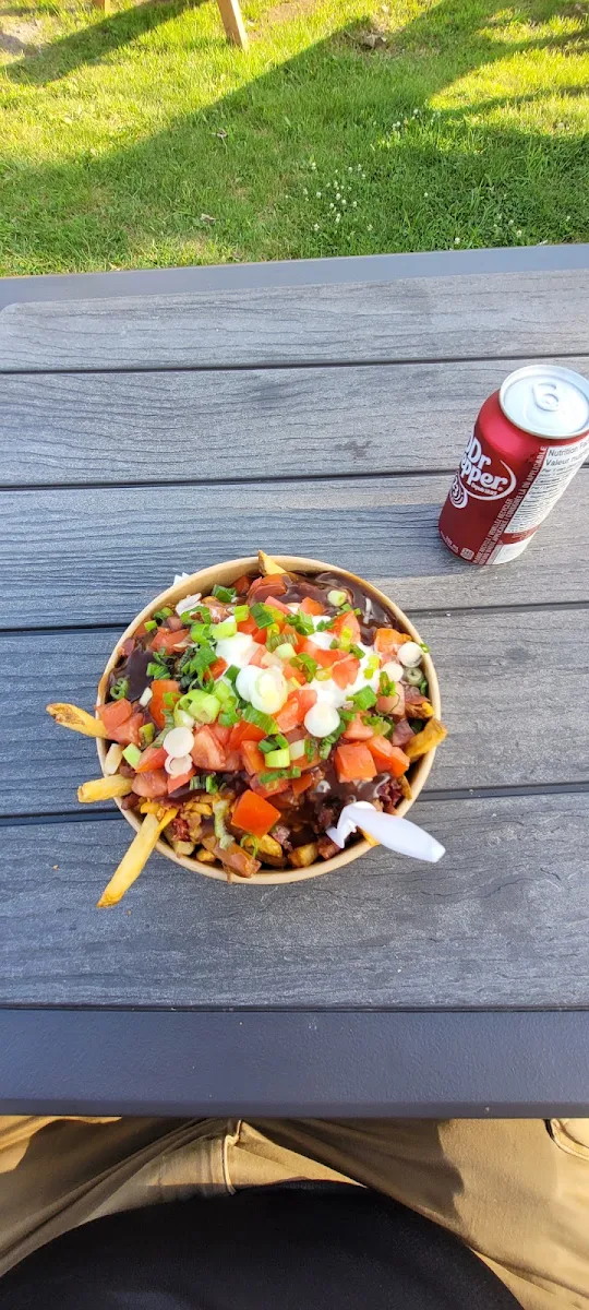 Bulldog Supreme with Gravy Instead of Nacho Cheese