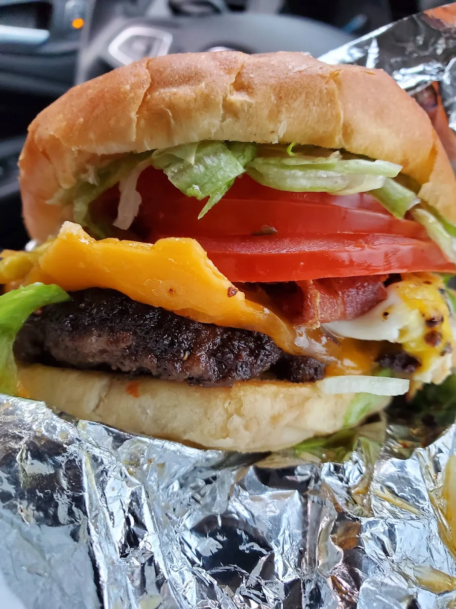 Beach Burger with Bacon Egg and Cheese