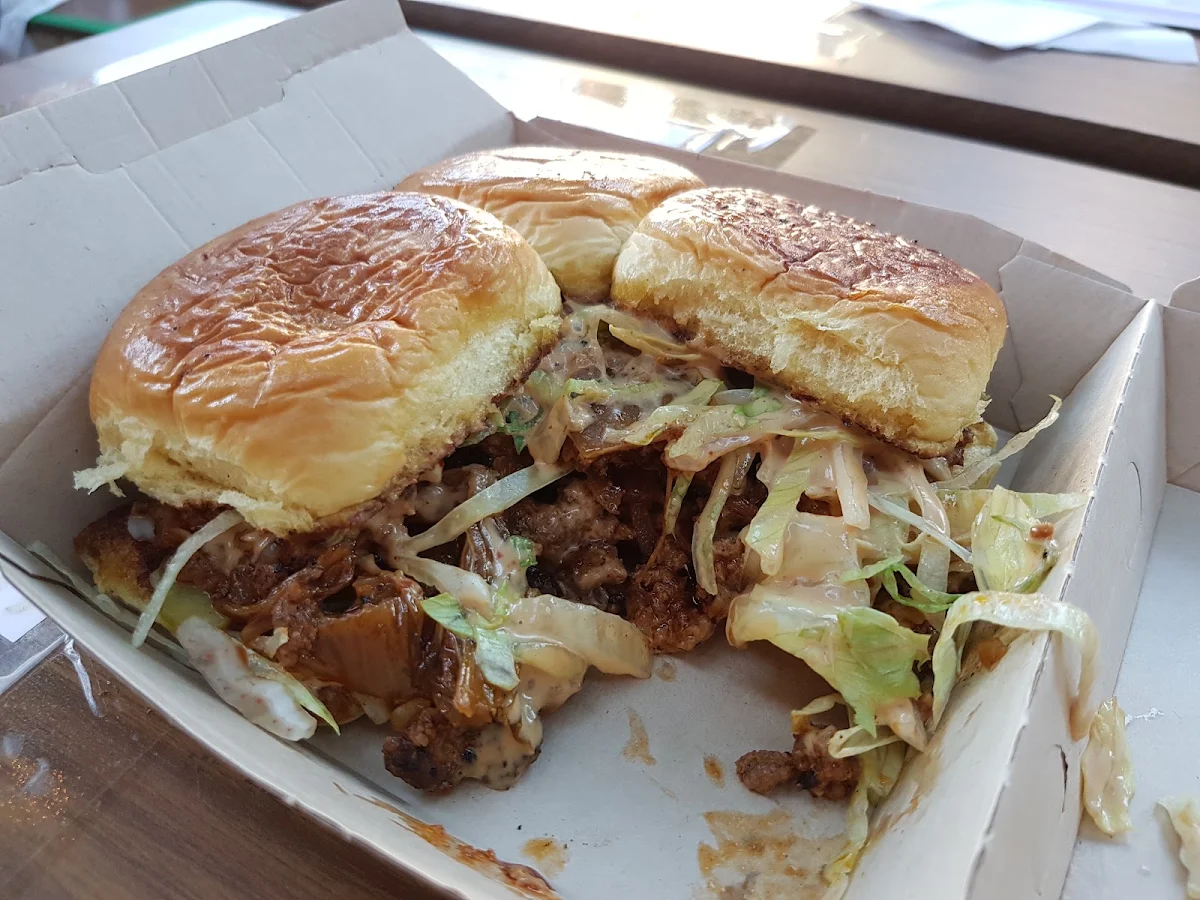 Roast Kimchi Chopped-Cheese Sandwich