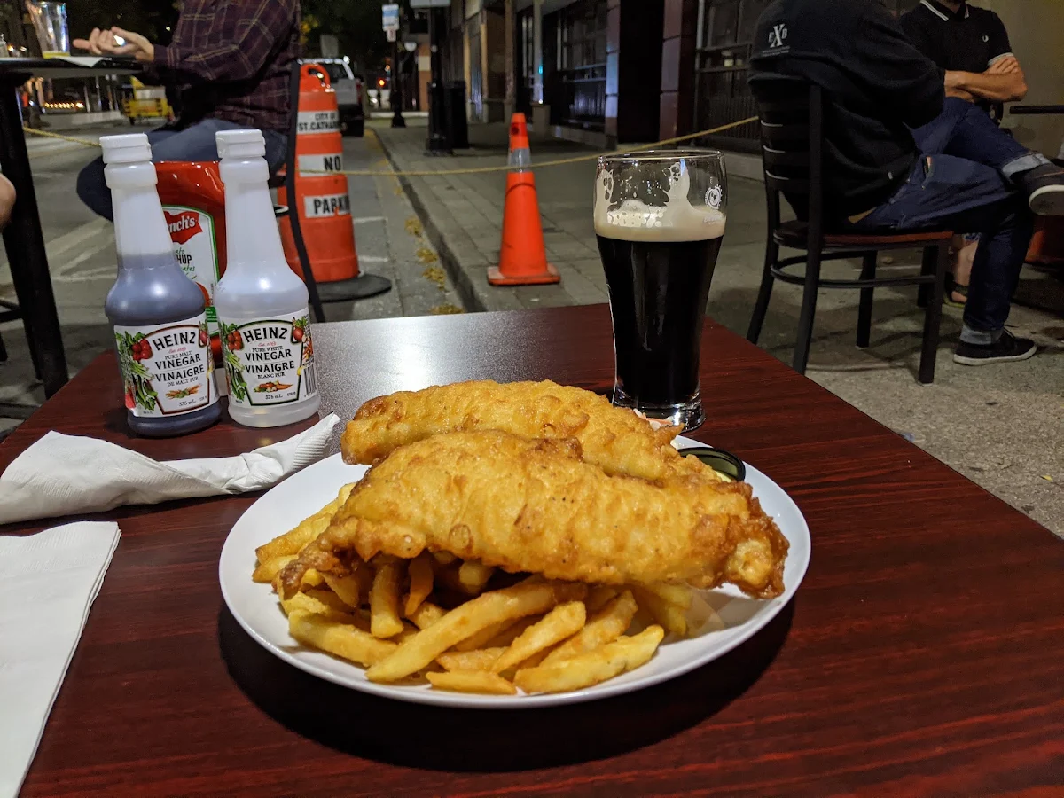 Fish and Chips with Guinness Stout