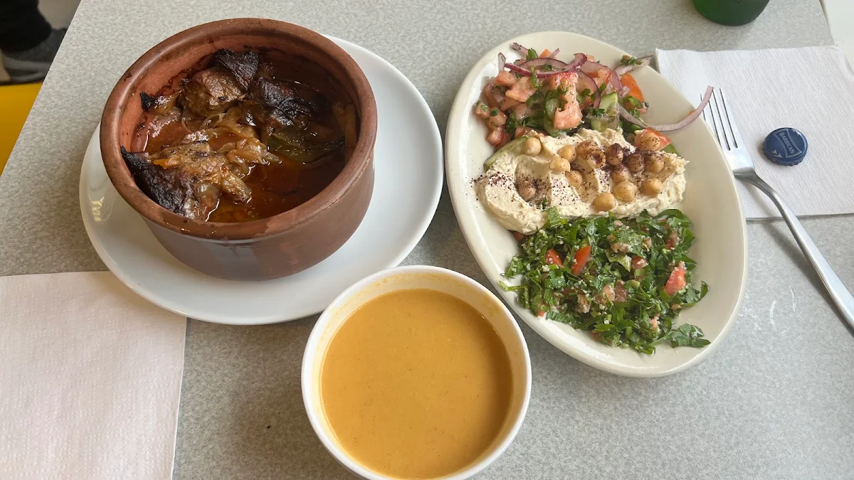 Lentil Soup and Salad