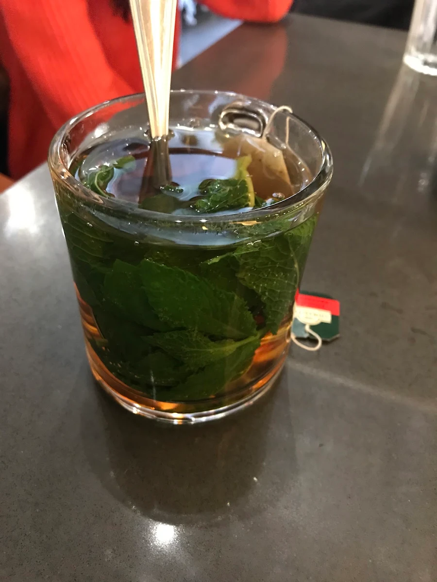 Black Tea with Fresh Mint Fresh Mint Tea