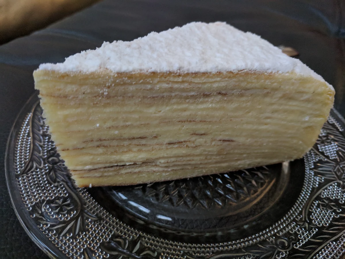Vanilla Mille Crepe Cake