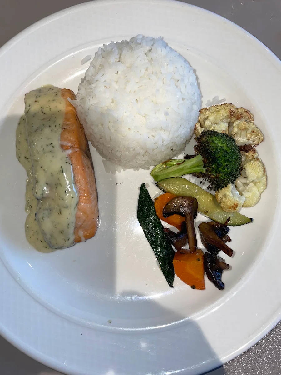 Cedar Plank Salmon with Seasonal Vegetables