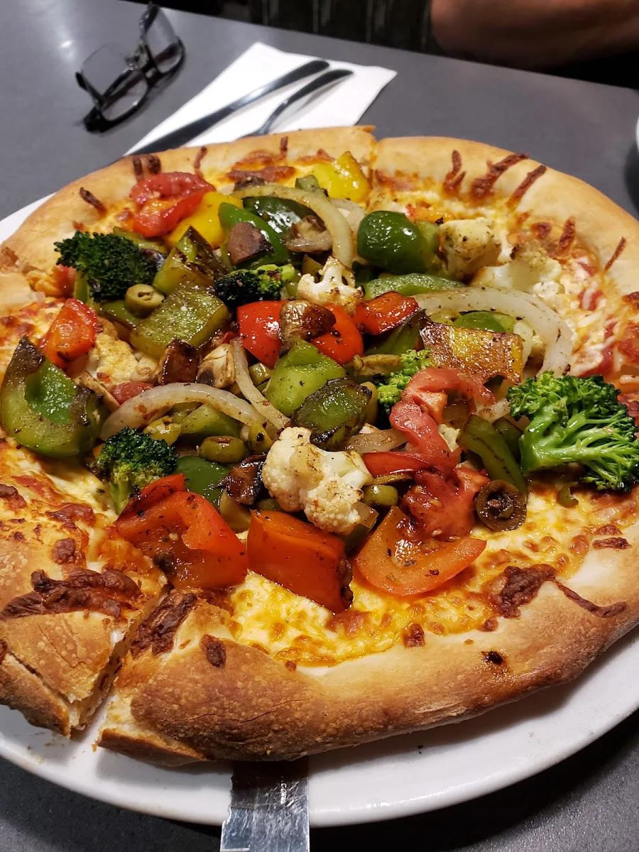 Vegetarian Pizza Sans Cheese