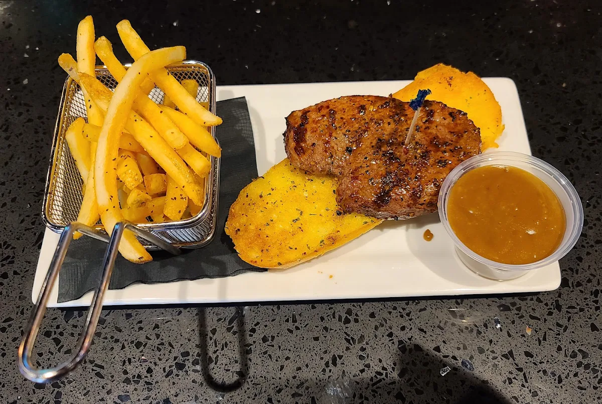 Garlic Toast with Side of Fries and Gravy
