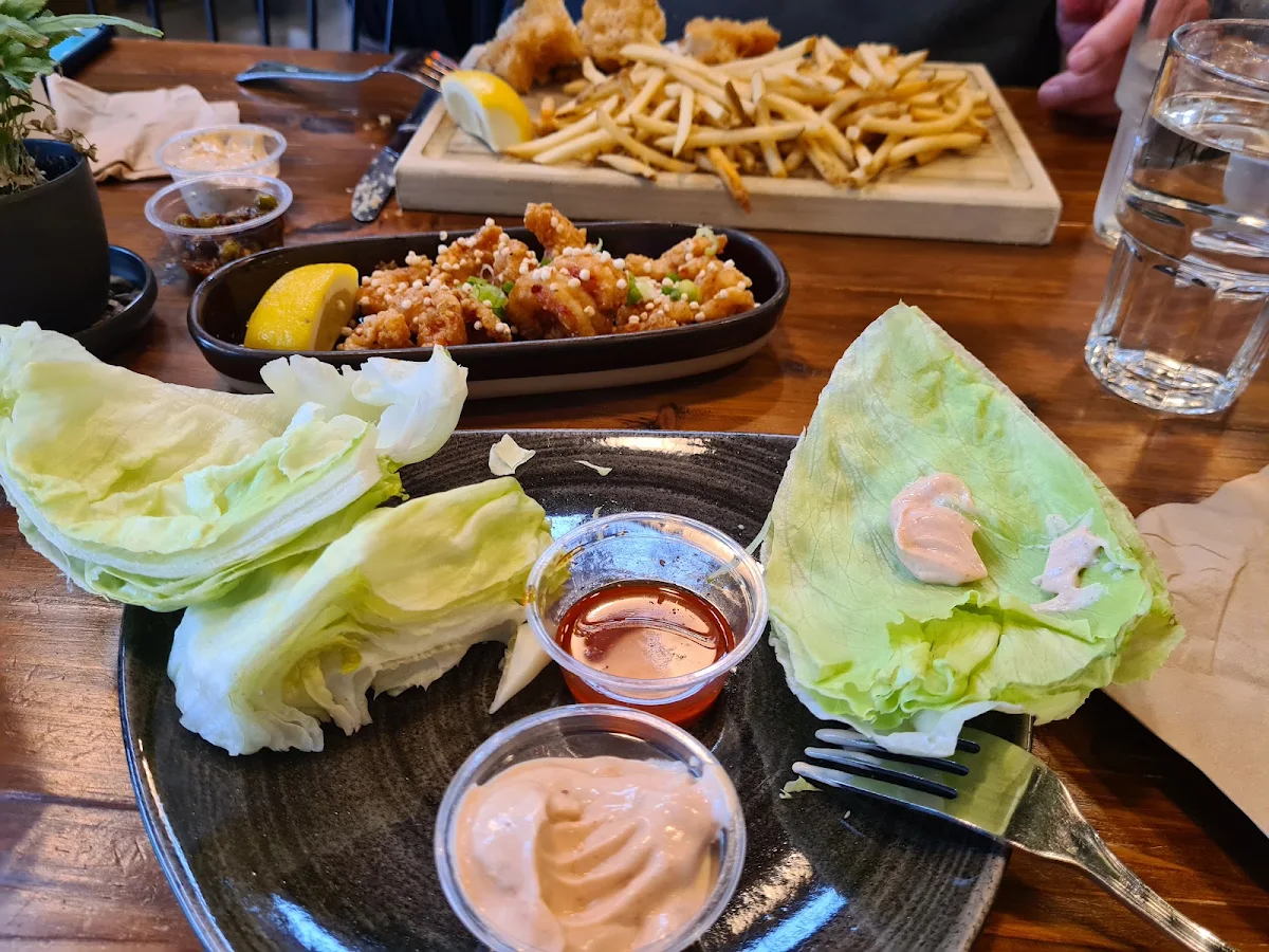 Sichuan Shrimp and Lobster Lettuce Wraps