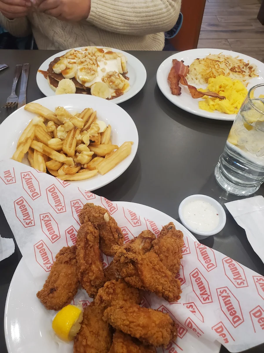 Chicken Wings Choco Banana Pancakes Poutine and All American Slam