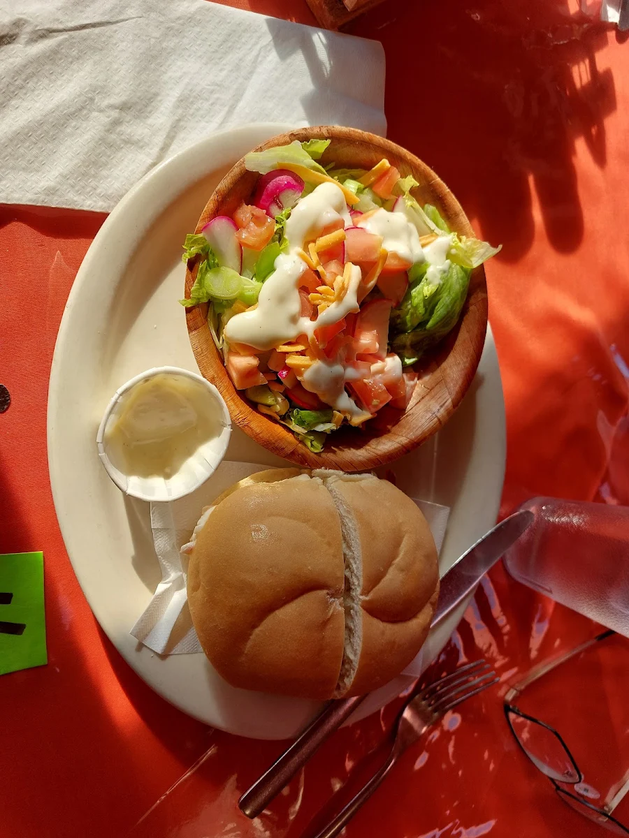 Lobster Salad Kaiser with Garden Salad