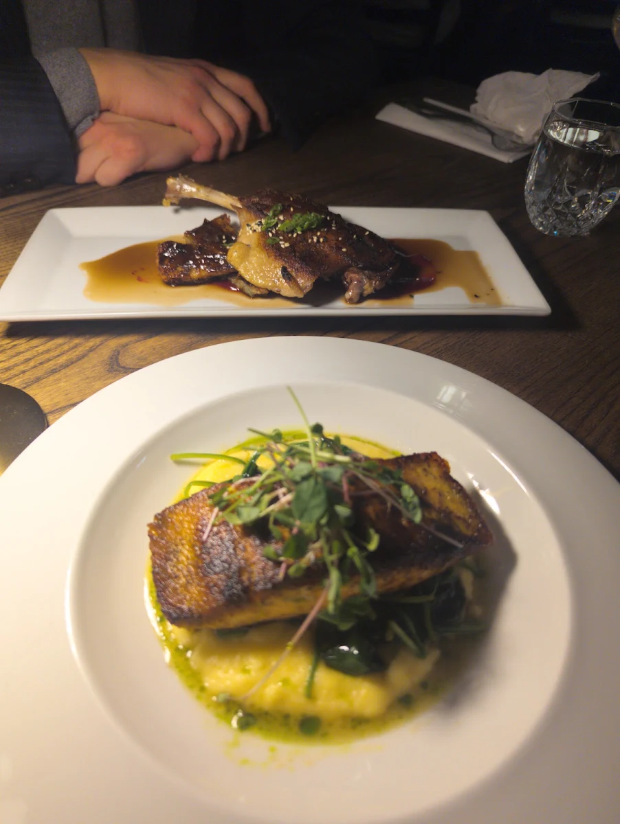 Salmon on the Bottom and the Duck on Top