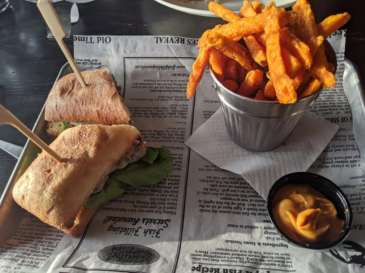 Chicken Club and Fries