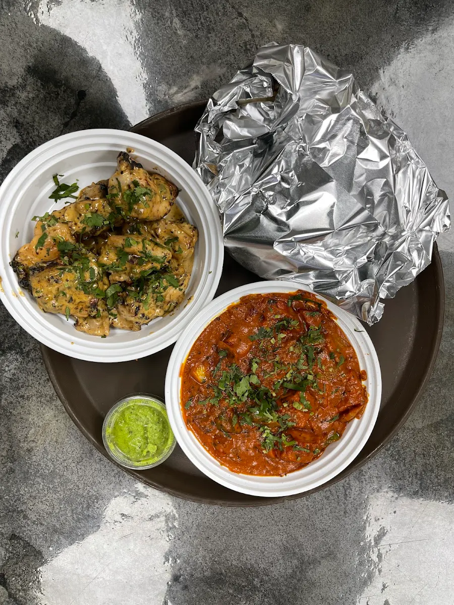 Chicken Tikka Masala and Chicken Malai Tikka
