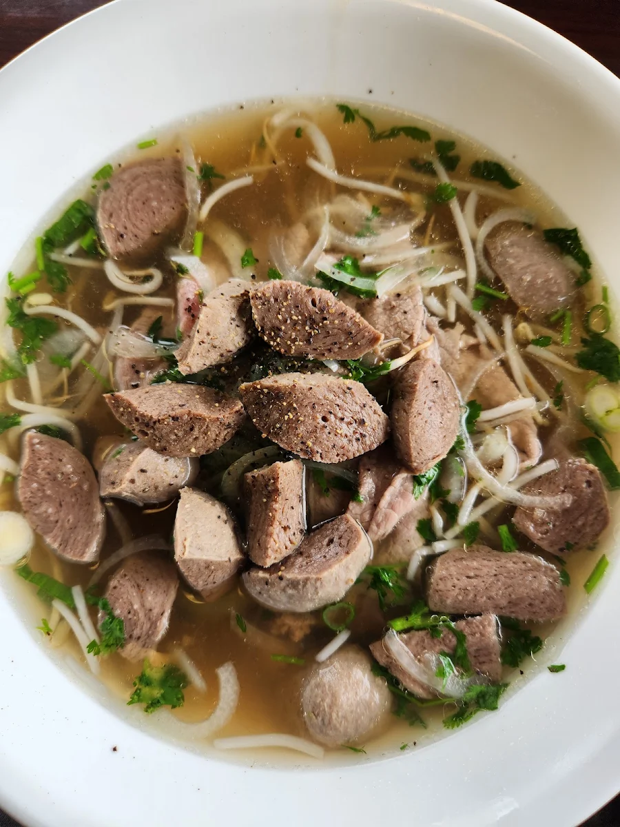Rare Beef Pho with Beef Balls