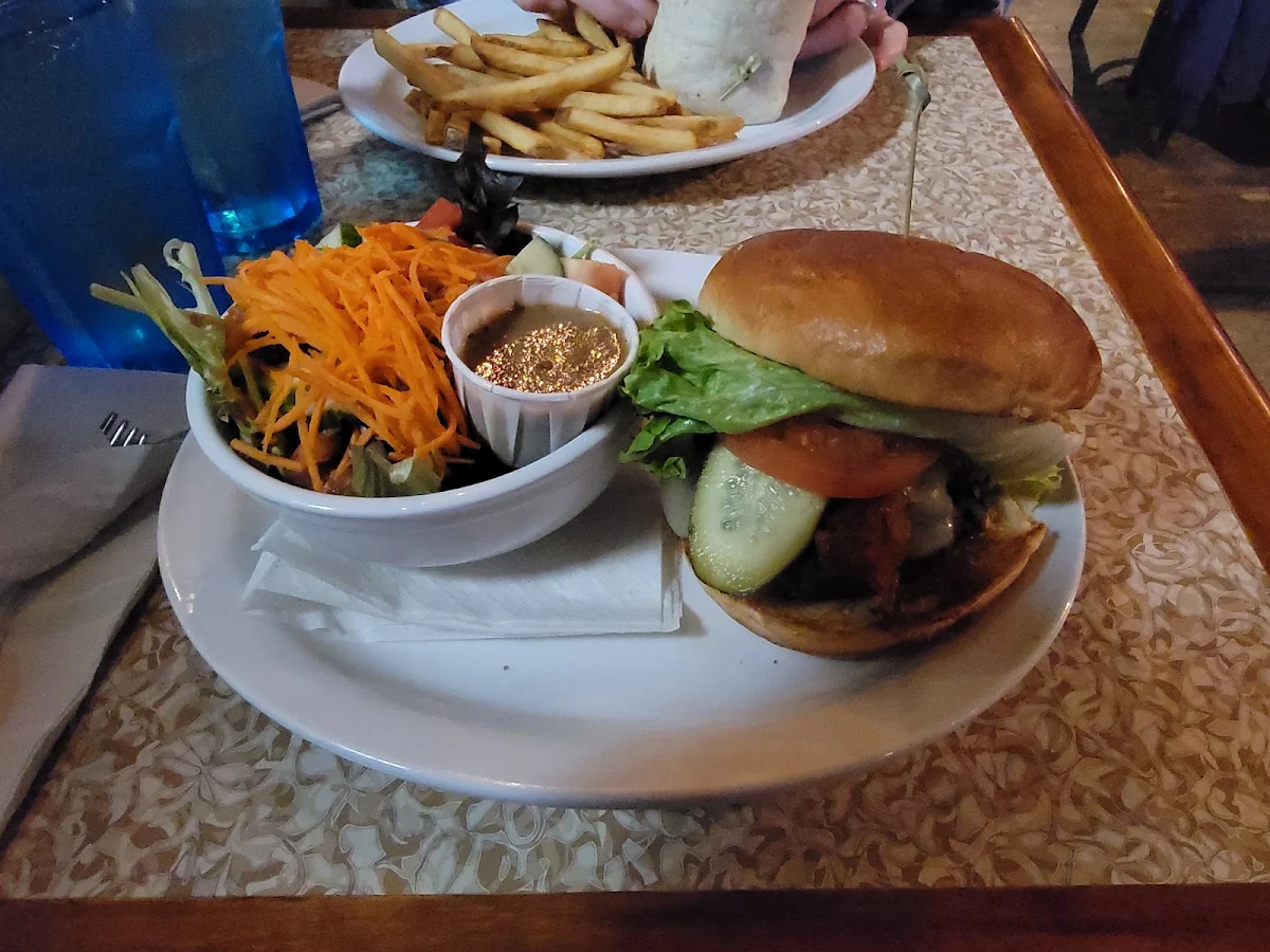 Ultimate Piledriver Burger with House Salad