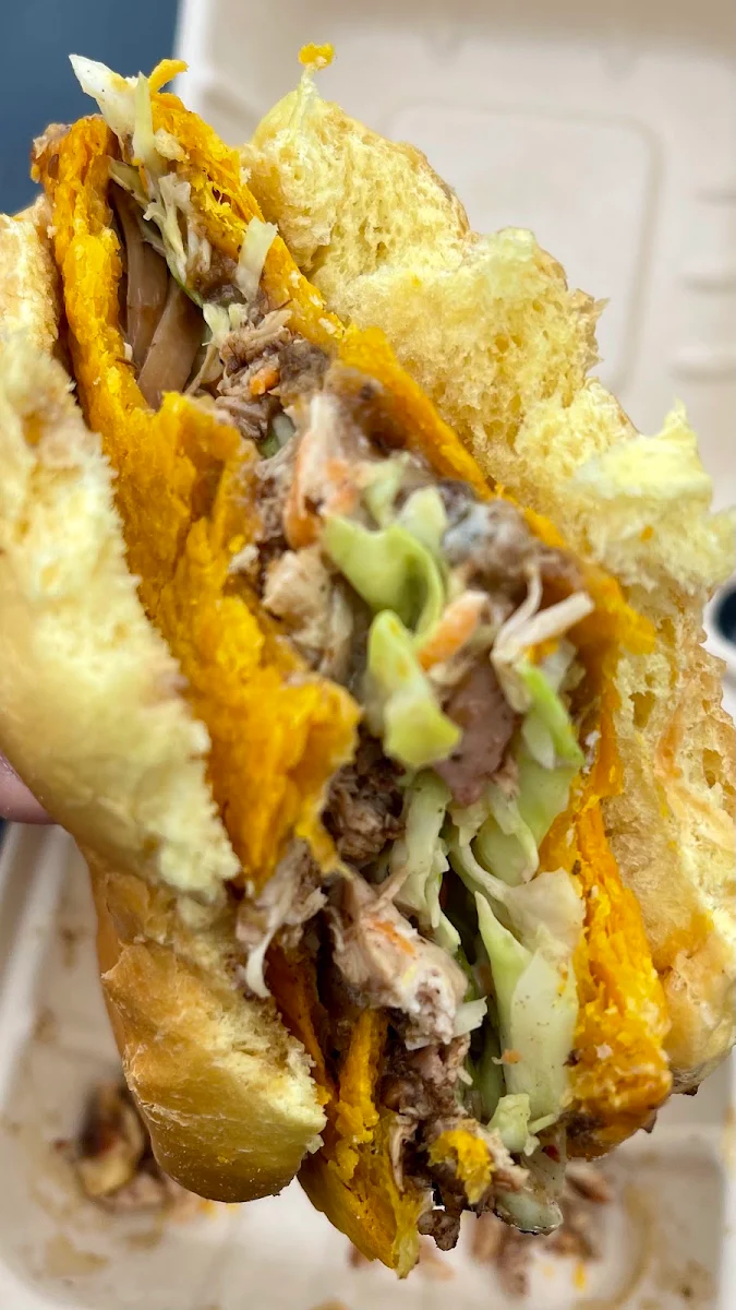 Stuffed Jerk Chicken Patty