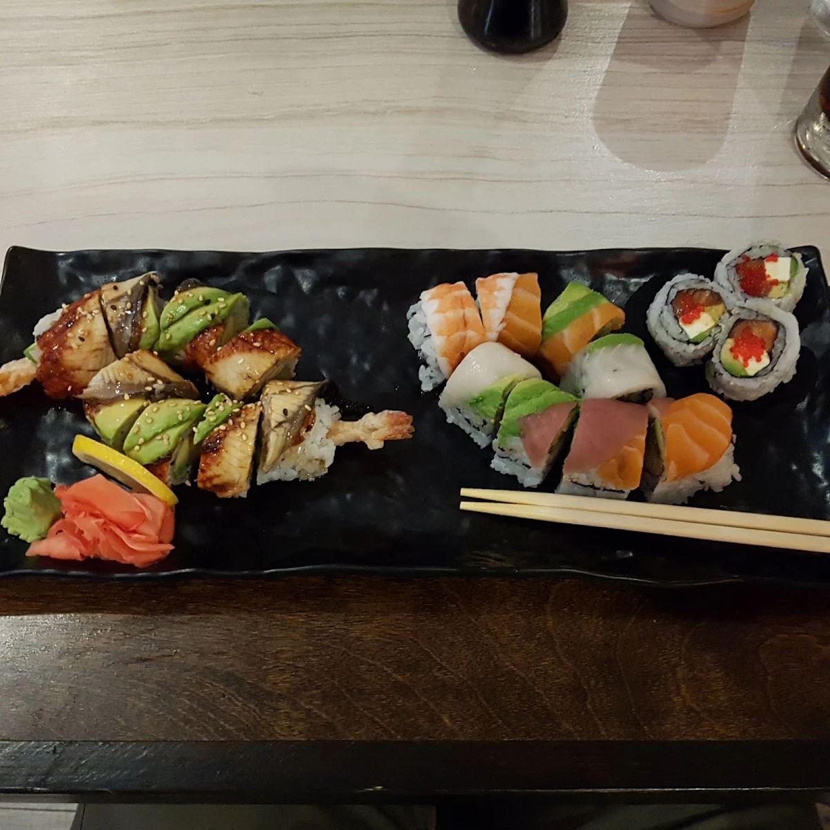 Dragon Roll & Rainbow Roll