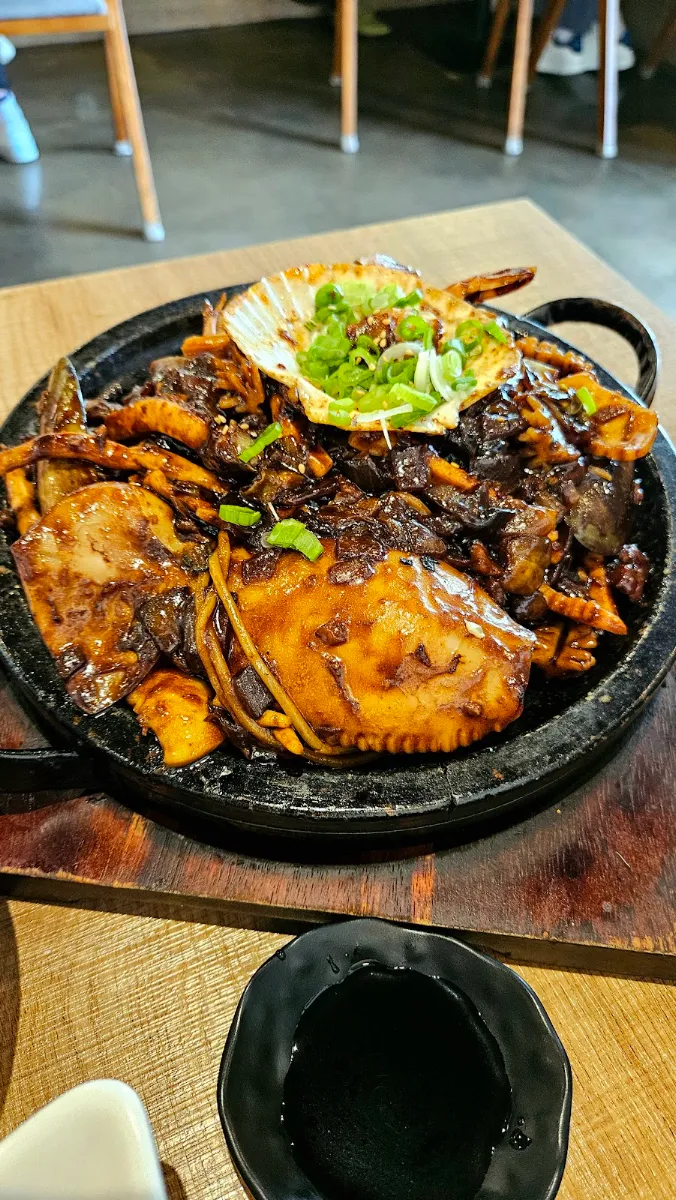 Seafood Black Bean Noodles