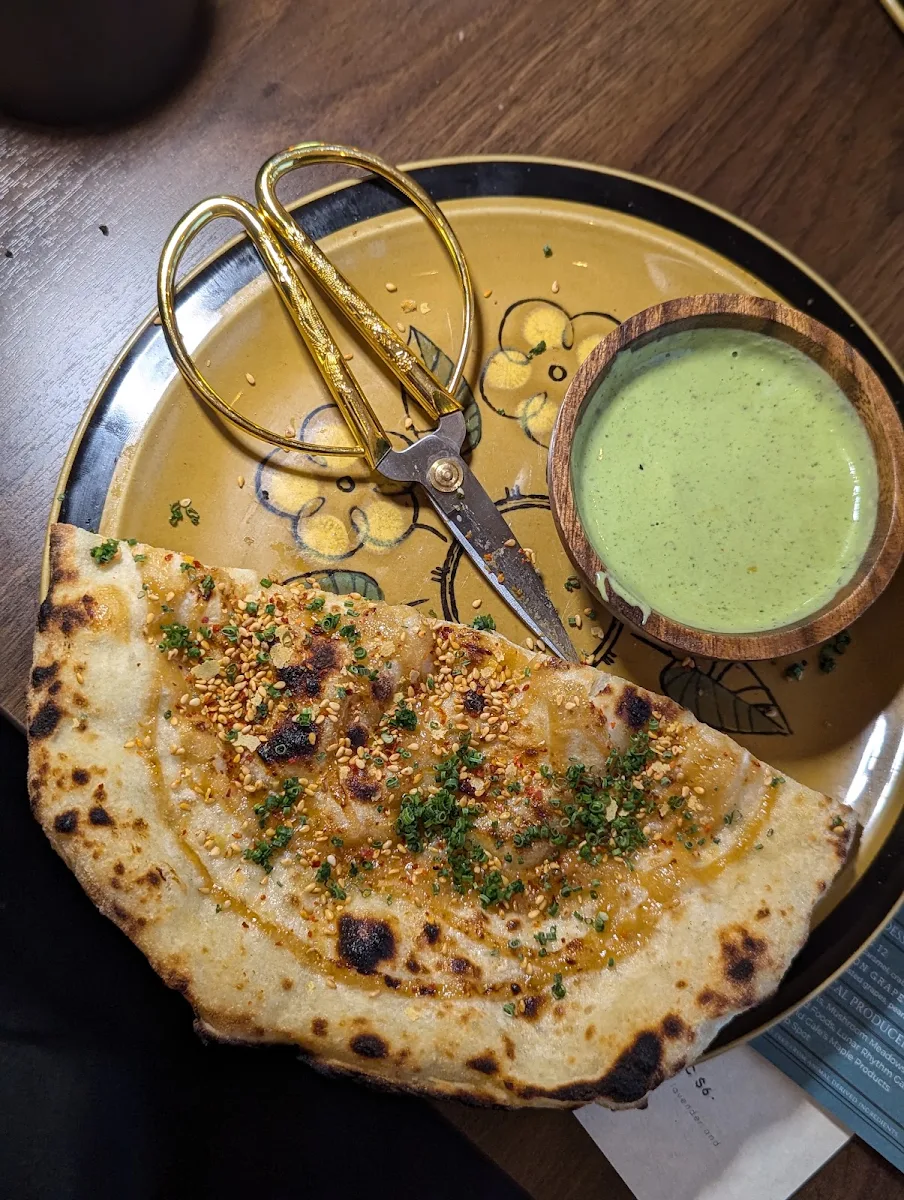 Miso Pizza with Dill Dipping Sauce